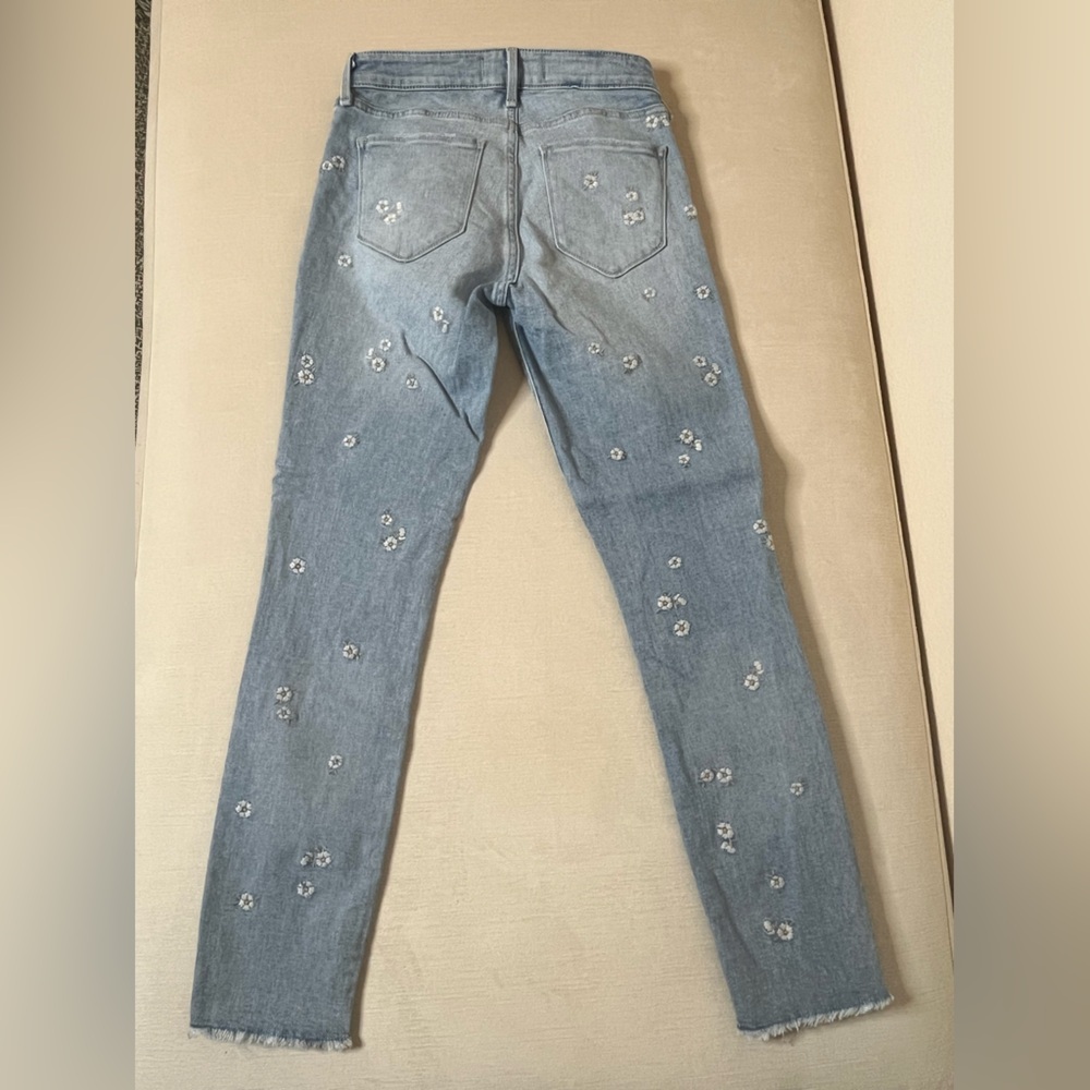 Abercrombie & Fitch Boho Floral Skinny Ankle Jeans - Women’s 25 / 0 Regular - Picture 3 of 11